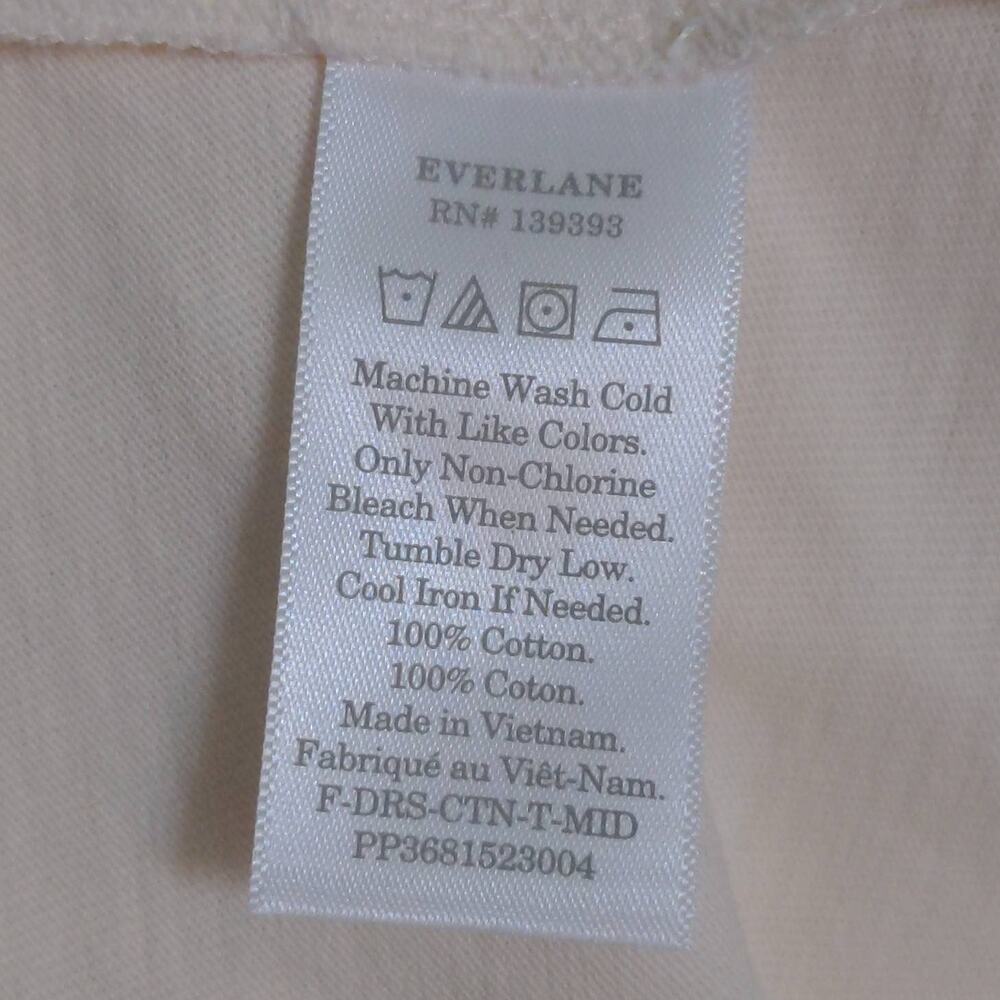 Everlane Womens Shift Dress Beige (Tan) Pocket Maxi Jewel Neck Sleeveless Slit M - Picture 6 of 7